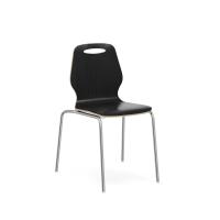 Seating - Cafe: Shay Hourglass Bentwood Standard Height, Carbon Gray Wood, Set of 2 Chairs