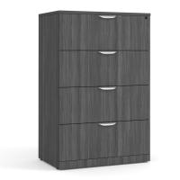 Lateral File - Laminate: 4 Drawers, Coastal Gray Premium Laminate, 35.50''W x 22.00''D x 54.50''H