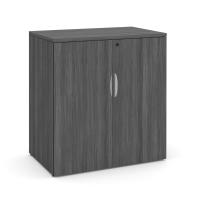 Storage Cabinet - Laminate: 2 Doors, 2 Adjustable Shelves, Coastal Gray Premium Laminate, 35.50''W x 22.00''D x 37.25''H