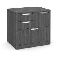 Lateral File - Combo Cabinet: Coastal Gray Premium Laminate, 31.00''W x 22.00''D x 29.50''H