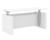 Desk - Standing: StandUp Standing Desk, Antimicrobial White Premium Laminate,72"W x 30"D x 26.18"-49.60"H