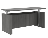 Desk - Standing: StandUp Standing Desk, Coastal Gray Premium Laminate,72"W x 30"D x 26.18"-49.60"H