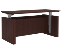 Desk - Standing: StandUp Standing Desk, Mahogany Premium Laminate,72"W x 30"D x 26.18"-49.60"H