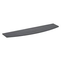 Desk - Reception - Top: Reception Desk Transaction Top, Coastal Gray Premium Laminate
