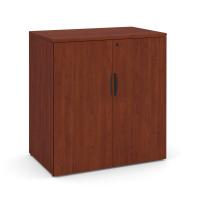 Storage Cabinet - Laminate: 2 Doors, 2 Adjustable Shelves, Cherry Premium Laminate, 35.50''W x 22.00''D x 37.25''H