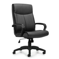 Emerald OTG Special: LuxPlus Mid-Back Chair with Black Upholstery