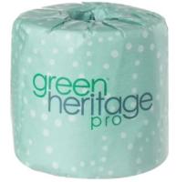 Green Heritage Pro Toilet Paper & Tissue Roll, 1000 Sheets/Roll 96 Rolls/Case