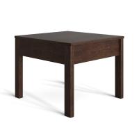 Occasional Table - End: Aiden Collection, Mocha Wood Finish, 24.61"W x 20.47"D x 16.81"H