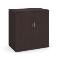 Storage Cabinet - Laminate: 2 Doors, 2 Adjustable Shelves, Espresso Premium Laminate, 35.50''W x 22.00''D x 37.25''H