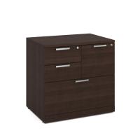 Lateral File - Combo Cabinet: Espresso Premium Laminate, 31.00''W x 22.00''D x 29.50''H