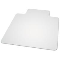 Chair Mats: ES Robbins Everlife Chair Mat for Hard Floor Light Use, 36" x 48" with Lip, Clear