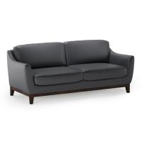Seating - Reception: Harper Sofa, Black PU Leather, 81.34''W x 33.07''D x 33.94''H, Weight Capacity: 800 LBS
