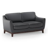 Seating - Reception: Harper Loveseat, Black PU Leather, 66.19''W x 33.13''D x 34.00''H, Weight Capacity: 600 LBS