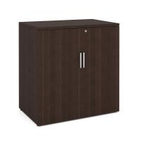 Storage Cabinet - Laminate: 2 Doors, 2 Adjustable Shelves, Java Premium Laminate, 35.50''W x 22.00''D x 37.25''H