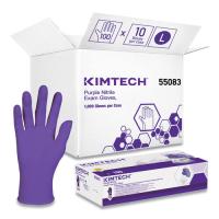Kimtech Purple Nitrile Exam Gloves - 5.9 mil Thickness x 9.50" Glove Length - Splash Protection - Large Size - For Right/Left Hand - Nitrile - Purple - Textured Fingertip, Durable, Latex-free, Recyclable, Comfortable - For Chemotherapy, Healthcare, Labora