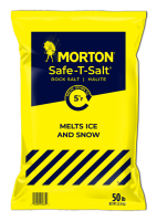 Morton® Safe-T Granular Rock Salt, 50 lb. Bag, Pallet of 49 Bags ***ORDER IN QUANTITIES OF 49***