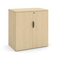 Storage Cabinet - Laminate: 2 Doors, 2 Adjustable Shelves, Maple Premium Laminate, 35.50''W x 22.00''D x 37.25''H
