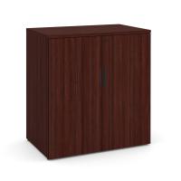Storage Cabinet - Laminate: 2 Doors, 2 Adjustable Shelves, Mahogany Premium Laminate, 35.50''W x 22.00''D x 37.25''H