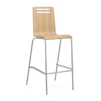 Seating - Cafe: Rowan Square Bentwood Bar Height Stool, Natural Wood, Set of 2 Stools