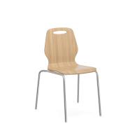 Seating - Cafe: Shay Hourglass Bentwood Standard Height, Natural Wood, Set of 2 Chairs