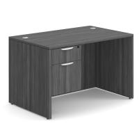 Desk - Single Pedestal: 48" W x 24" D, Coastal Gray Premium Grade Laminate