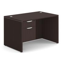 Desk - Single Pedestal: 48" W x 24" D, Espresso Premium Grade Laminate
