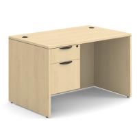 Desk - Single Pedestal: 48" W x 24" D, Maple Premium Grade Laminate