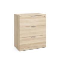 Lateral File - Laminate: 3 Drawers, American Elm Premium Laminate, 35.50''W x 22.00''D x 42.00''H