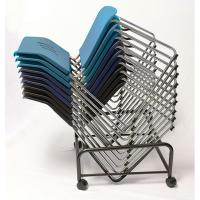 Seating - Stack Chairs: Black Dolly for Stack Chair Series, Stack Up to 16 Chairs High
