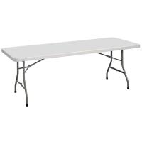 Tables - Folding: Blow Molded Folding Tables, 60"w x 30"d Rectangular, Weight Capacity: 600 lbs