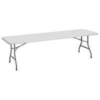 Tables - Folding: Blow Molded Folding Tables, 96"w x 30"d Rectangular, Weight Capacity: 1000 lbs