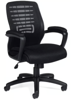 Emerald OTG Special: Mesh Mid-Back Tilter Chair with Breathable Black Mesh Fabric Seat