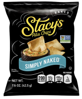 Stacy's Simply Naked Sea Salt Pita Chips, 1.5 oz., 24 Bags/Pack
