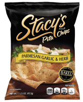 Stacy's Simply Naked Parmesan Garlic & Herb Pita Chips, 1.5 oz., 24 Bags/Pack