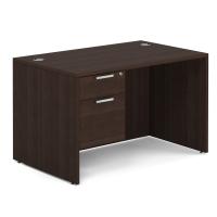 Desk - Single Pedestal: 48" W x 24" D, Java Premium Grade Laminate