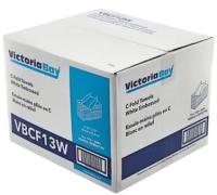 Victoria Bay Folded Paper Towel 10X3.4 IN 1PLY Recycled Paper White C-Fold , 2400 Count/Case