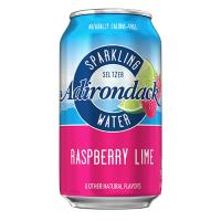 Adirondack Seltzer Water, Raspberry Lime, 12 oz Cans, 24/Case