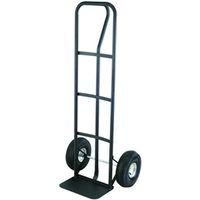 ProSource HT-1805 Hand Truck, 14 in W Toe Plate, 9 in D Toe Plate, 600 lb, Pneumatic Caster, Black