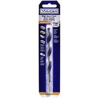 Vulcan 289241OR Jobber Drill Bit, 7/16 in Dia, 5-5/8 in OAL, 3-Flat, Reduced Shank