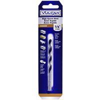Vulcan 231401OR Jobber Drill Bit, 1/4 in Dia, 4 in OAL, 3-Flat Shank