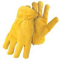 Boss 7186-S Gloves, S, Keystone Thumb, Elastic Cuff, Yellow