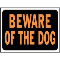 SIGN BEWARE OF DOG 9X12IN PLST