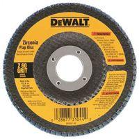 DEWALT DW8310 Flap Disc, 4-1/2 in Dia, 7/8 in Arbor, Coated, 120 Grit, Fine, Zirconia Abrasive, Fiberglass Backing