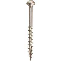 Kreg SML-C125S5-100 Pocket-Hole Screw, #8 Thread, 1-1/4 in L, Coarse Thread, Maxi-Loc Head, Square Drive, Sharp Point