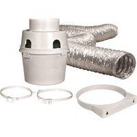 Dundas Jafine ProFlex TDIDVKZW Dryer Vent Kit, Indoor, 12-Piece
