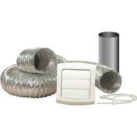 Dundas Jafine ProVent TD48PVKZW Dryer Vent Kit, Polypropylene, White, 12-Piece