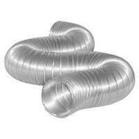 Dundas Jafine MFX68X Semi-Rigid Duct, 6 in Dia, 8 ft L, Aluminum