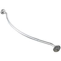 Simple Spaces SD-CSR-CH Shower Curtain Rod, 13-1/2 lb, 52 to 72 in L Adjustable, 1 in Dia Rod, Steel, Chrome