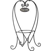 Landscapers Select JY-41 Hanging Planter, 31.3 in OAW, 8 in OAD, 16.3 in OAH, Steel, Black, Powder-Coated