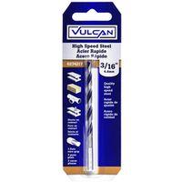 Vulcan 231081OR Jobber Drill Bit, 3/16 in Dia, 3-1/2 in OAL, 3-Flat Shank